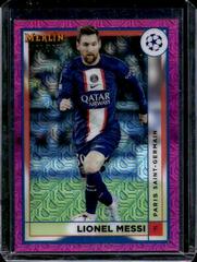 Lionel Messi [Pink Mojo] Soccer Cards 2022 Topps Merlin Chrome UEFA Club Competitions Prices