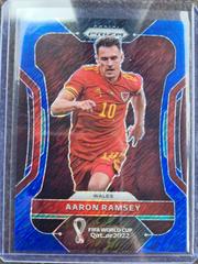 Aaron Ramsey [Blue Shimmer] #295 Soccer Cards 2022 Panini Prizm World Cup Prices