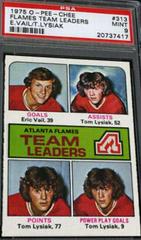 Flames Team Leaders [E. Vail, T. Lysiak] Hockey Cards 1975 O-Pee-Chee Prices