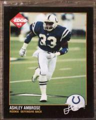 Ashley Ambrose #203 Football Cards 1992 Collector's Edge Prices