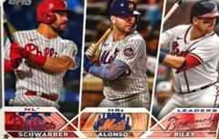 Austin Riley, Kyle Schwarber, Pete Alonso [Gold] Baseball Cards 2023 Topps Prices