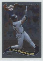 Rickey Henderson #165 Baseball Cards 2002 Topps Chrome Prices