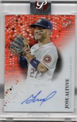 Jose Altuve [Orange Refractor] #PA-JV Baseball Cards 2022 Topps Pristine Autographs Prices