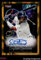 Cristian Santana [Lava] #UFOA-CS Baseball Cards 2022 Bowman's Best UFO Autographs Prices