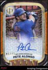 Pete Alonso [Orange] Baseball Cards 2022 Topps Tribute Iconic Perspectives Autographs Prices