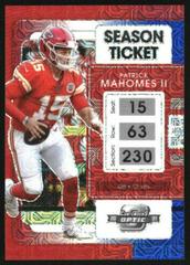 Patrick Mahomes II [Red White Blue] #3 Football Cards 2021 Panini Contenders Optic Prices