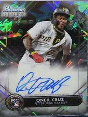 Oneil Cruz [Black Atomic] Baseball Cards 2022 Bowman Sterling Rookie Autographs Prices