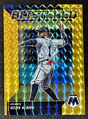 Ozzie Albies [Gold] Baseball Cards 2022 Panini Mosaic Blistered Prices