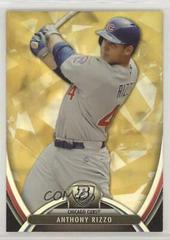 Anthony Rizzo [Gold] #18 Baseball Cards 2013 Bowman Platinum Prices