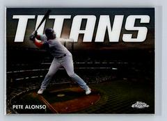 Pete Alonso #CT-13 Baseball Cards 2023 Topps Chrome Titans Prices