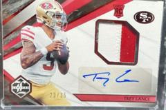 Trey Lance [Patch Autograph Ruby Spotlight] Football Cards 2021 Panini Limited Prices