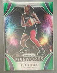 A'ja Wilson [Prizm Green] #2 Basketball Cards 2020 Panini Prizm WNBA Fireworks Prices