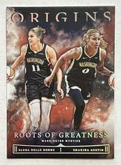 Shakira Austin, Elena Delle Donne #8 Basketball Cards 2023 Panini Origins WNBA Roots of Greatness Prices