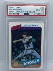 Nolan Ryan [1980] #39 Baseball Cards 2001 Topps Through the Years Prices