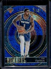 Obi Toppin [Blue] Basketball Cards 2020 Panini Select Numbers Prices