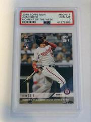 Juan Soto Baseball Cards 2018 Topps Now Moment of the Week Prices