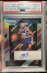 Mikal Bridges [Mojo Prizm] Basketball Cards 2018 Panini Prizm Sensational Signatures Prices
