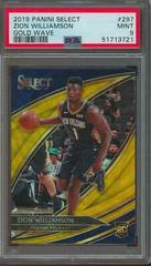 Zion Williamson [Gold Wave] #297 Basketball Cards 2019 Panini Select Prices