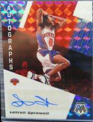 Latrell Sprewell [Choice Fusion Red] Basketball Cards 2019 Panini Mosaic Autographs Prices