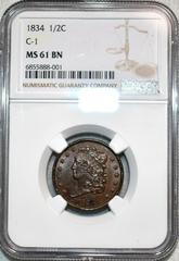 1834 Coins Classic Head Half Cent Prices