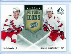 Seth Jarvis, Andrei Svechnikov Hockey Cards 2021 SP Authentic Future Icons Prices