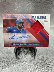 Adolis Garcia [Red] #MLMA-AG Baseball Cards 2024 Topps Major League Material Autograph Prices