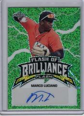 Marco Luciano [Green] Baseball Cards 2020 Leaf Flash of Brilliance Autographs Prices