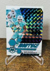 Jaylen Waddle [White] #M-16 Football Cards 2023 Panini Mosaic Montage Prices