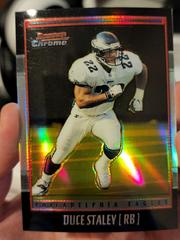 Duce Staley [Gold Refractor] #89 Football Cards 2001 Bowman Chrome Prices