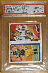 Doug Smith, Steve Nelson Football Cards 1986 Topps Stickers Prices