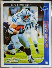 Cory Schlesinger [Score Card] Football Cards 2002 Panini Score Prices