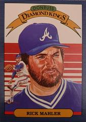 Rick Mahler [Diamond Kings] #21 Baseball Cards 1986 Leaf Prices