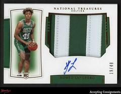 Romeo Langford [Patch Autograph] #141 Basketball Cards 2019 Panini National Treasures Prices