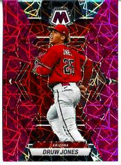 Druw Jones [Pink Velocity] #18 Baseball Cards 2023 Panini Chronicles Mosaic Prices