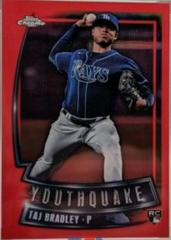 Taj Bradley [Red] #YQ-68 Baseball Cards 2023 Topps Chrome Youthquake Prices