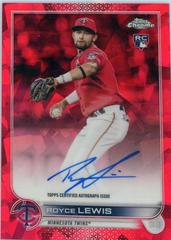 Royce Lewis [Red] #RA-RL Baseball Cards 2022 Topps Chrome Rookie Autographs Prices