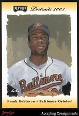 Frank Robinson [Materials Silver] #107 Baseball Cards 2003 Playoff Portraits Prices