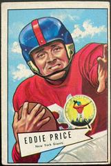 Eddie Price #123 Football Cards 1952 Bowman Large Prices
