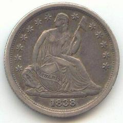 1838 [PARTIAL DRAPERY] Coins Seated Liberty Dime Prices