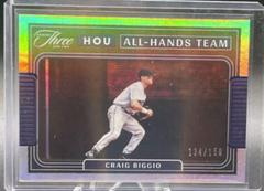 Craig Biggio Baseball Cards 2022 Panini Three and Two All Hands Team Prices