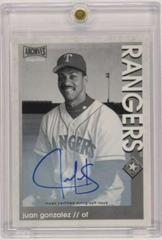 Juan Gonzalez [Black & White] #AS-JG Baseball Cards 2022 Topps Archives Snapshots Autographs Prices