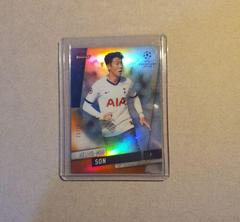 Heung Min Son [Orange Refractor] Soccer Cards 2019 Finest UEFA Champions League Prices