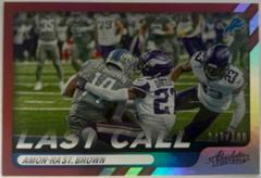 Amon Ra St. Brown [Spectrum Blue] Football Cards 2022 Panini Absolute Last Call Prices