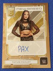 Tatum Paxley [Gold] #7 Wrestling Cards 2023 Donruss Elite WWE New Breed Autograph Prices