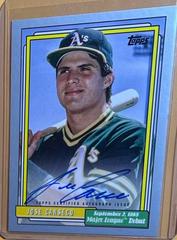 Jose Canseco [Silver] Baseball Cards 2022 Topps Archives 1992 MLB Debut Autographs Prices