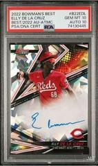Elly De LA Cruz [Atomic] #B22-EDL Baseball Cards 2022 Bowman's Best of Autographs Prices