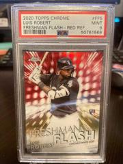 Luis Robert [Red Refractor] #FF-5 Baseball Cards 2020 Topps Chrome Freshman Flash Prices