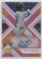 Lency Delgado [Autograph Tie Dye] #101 Baseball Cards 2018 Panini Elite Extra Edition Prices