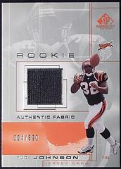 Rudi Johnson [Jersey] #99 Football Cards 2001 SP Game Used Prices
