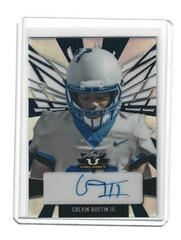 Calvin Austin III [Navy Blue] Football Cards 2022 Leaf Valiant Autographs Portrait Prices